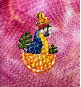 Fruit — Stitched on Ice Dye Piece