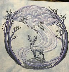 Winter Deer — Stitched on Wind